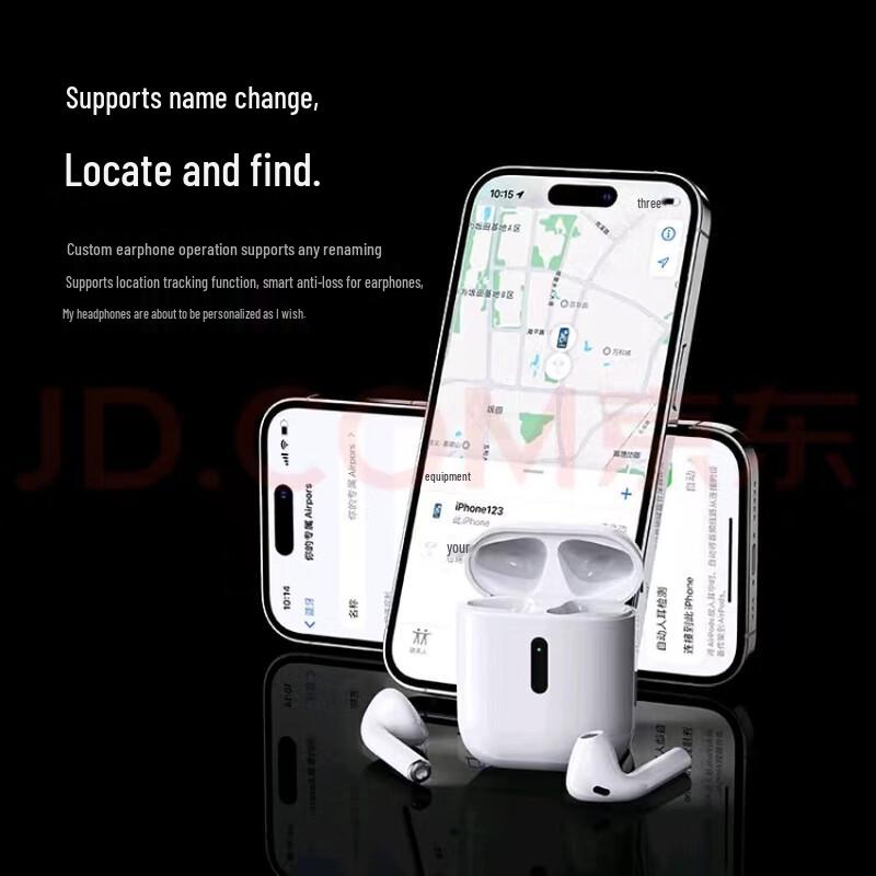 LINGCHEN AirPlus2 Wireless Bluetooth Earbuds with Active Noise Cancellation (2-Pack)