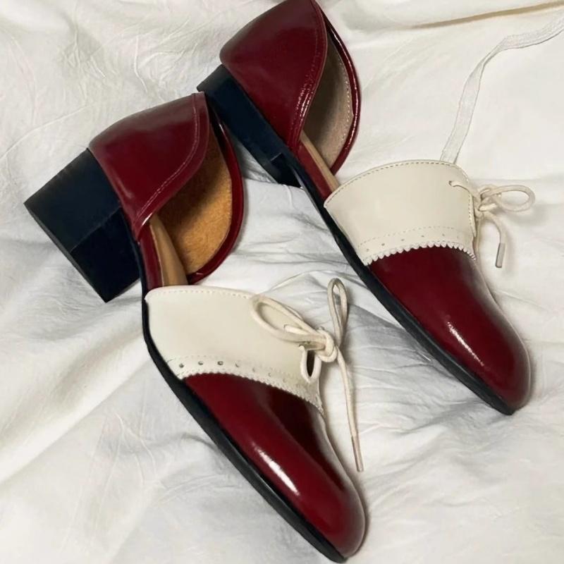 Fashion Japanese Retro Style Shallow Mouth Flat Shoes 2025 Mary Jane New Fashion Elegant Concise Round Toe Thick Heels Women Shoes