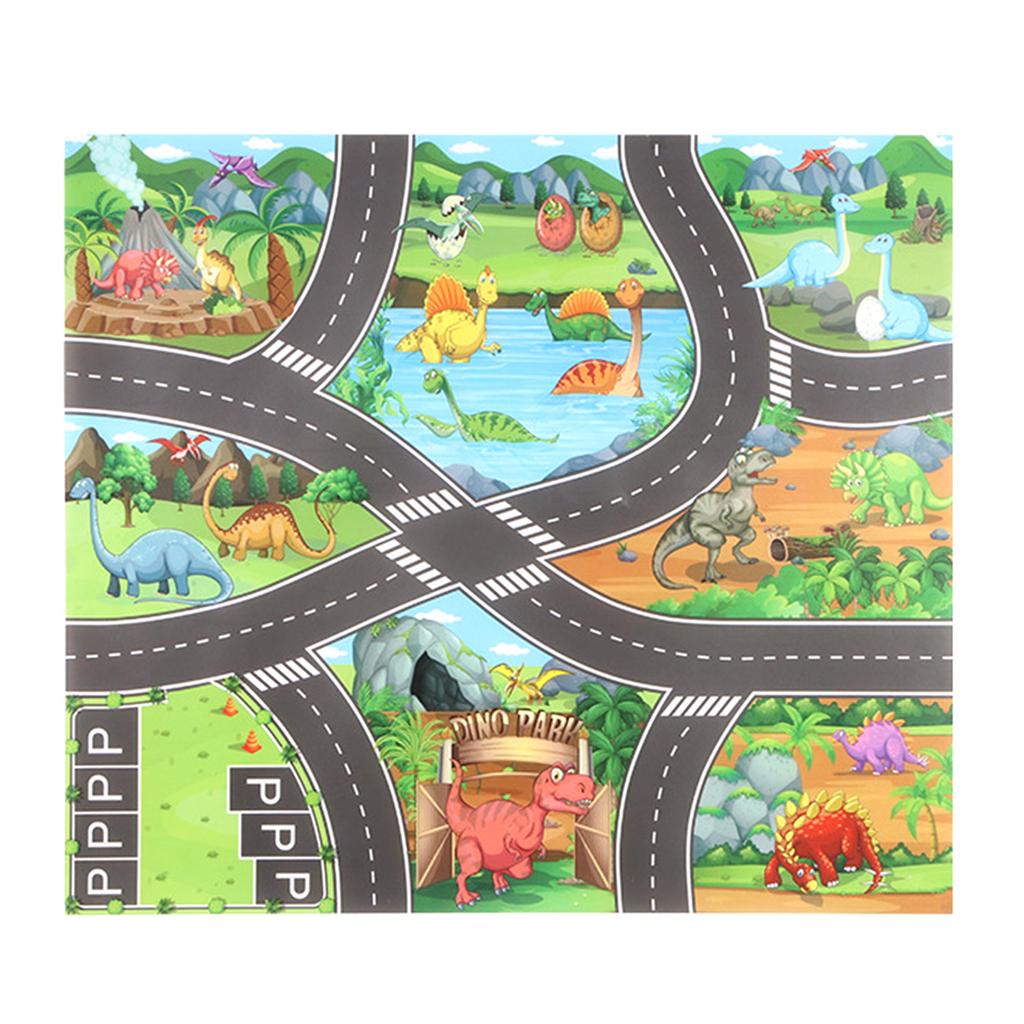 Baby Play Mat City Traffic Road Map Mat Carpet City Car Parking Lot Roadmap Traffic Signs Baby Climbing Playing Mat Game