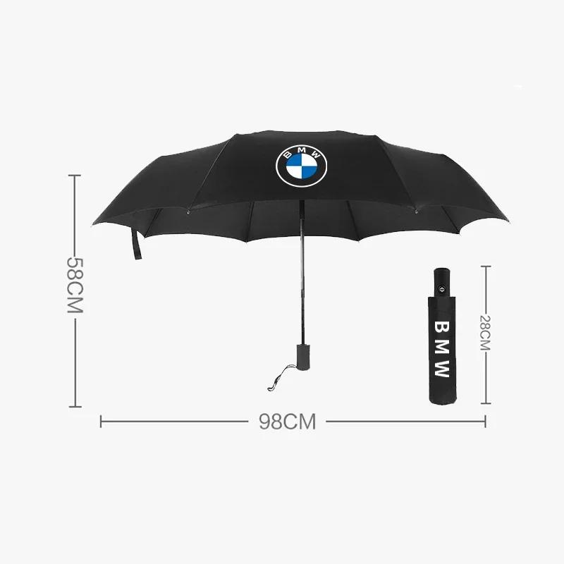 Paraguas automático plegable portátil para lluvia, coche, negocios, 3 paraguas plegables para BMW M E60 E63 E64 E90 E91 E92 E93 X1 X3 X5 X6