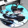 1pc Anime Cartoon Design Round Carpet  Office Chair Mat, NonSlip Rug for Home Decor, Living Room