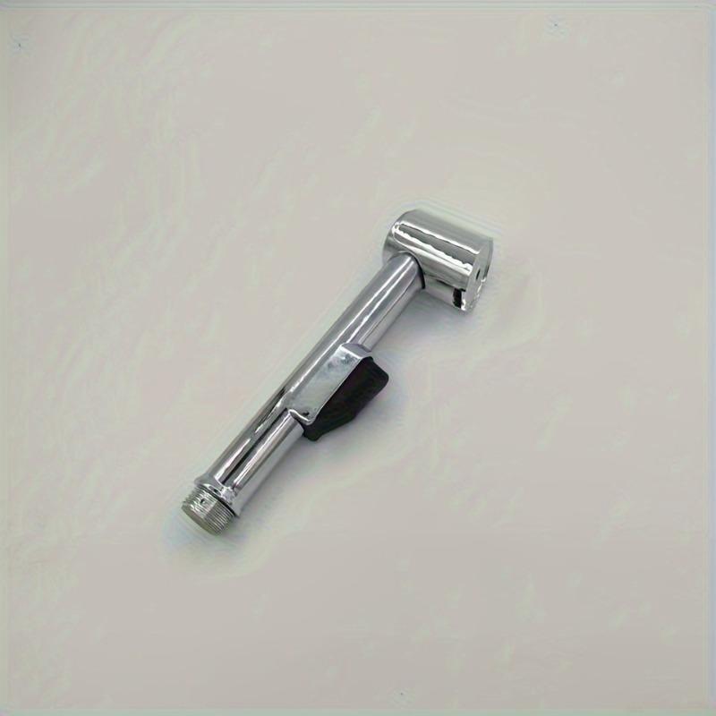 1pc Dual-Use Bathroom Handheld Bathtub Faucet with Pressure Flush Nozzle - Easy Installation, Modern Chrome Finish, Wall-Mounted, No Battery Needed