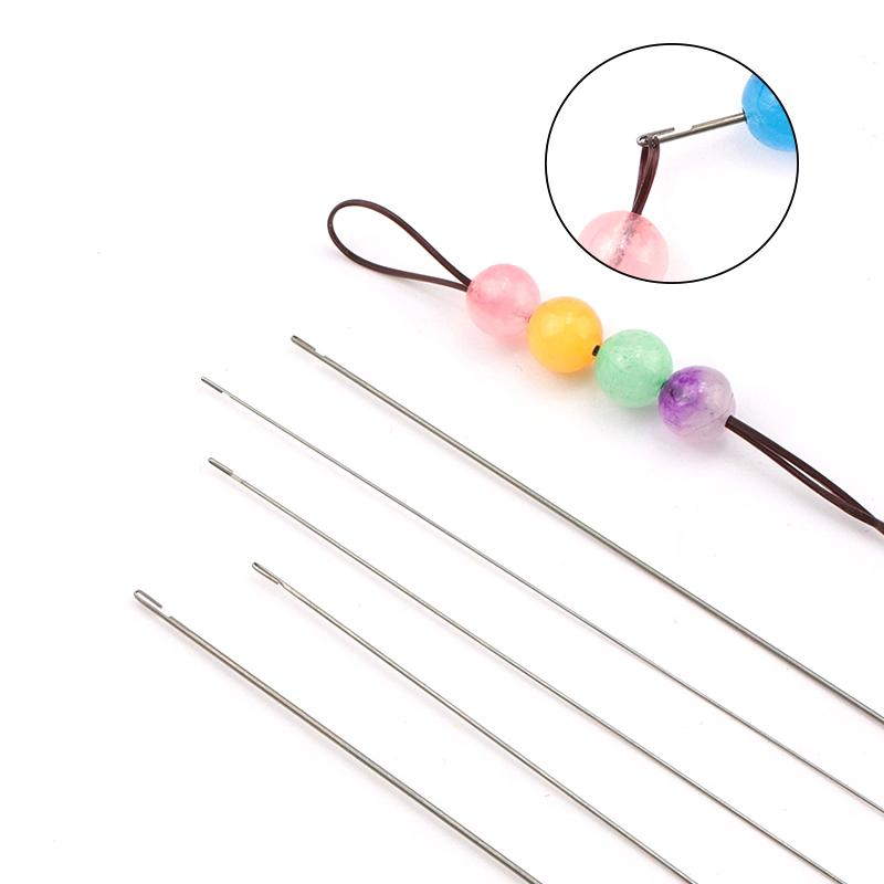 

27cm super long stainless steel opened beading needles Crochet Easy Jewelry Making Tools beading pins for beads and pearls 1PCS 0.6mm-27cm