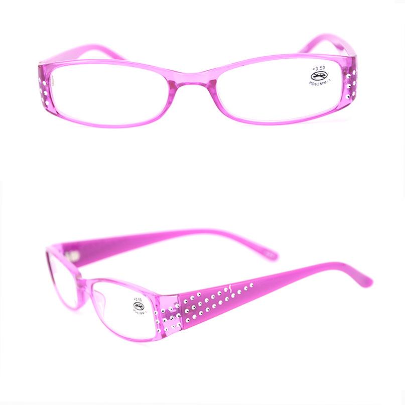 Fashion Reading Glasses Women Diamond Resin Reading Eyeglasses Ladies High-end Rhinestone Glasses Eyewear