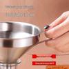 Stainless Steel Kitchen Funnel Set with Strainer