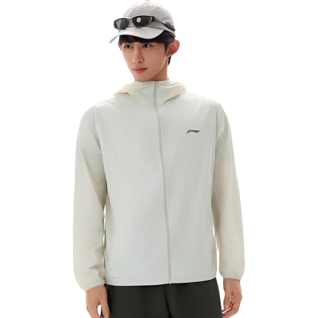 Li-Ning Solid Color Zipper Hooded Casual Versatile Windbreaker Men outerwear AFDW721-3