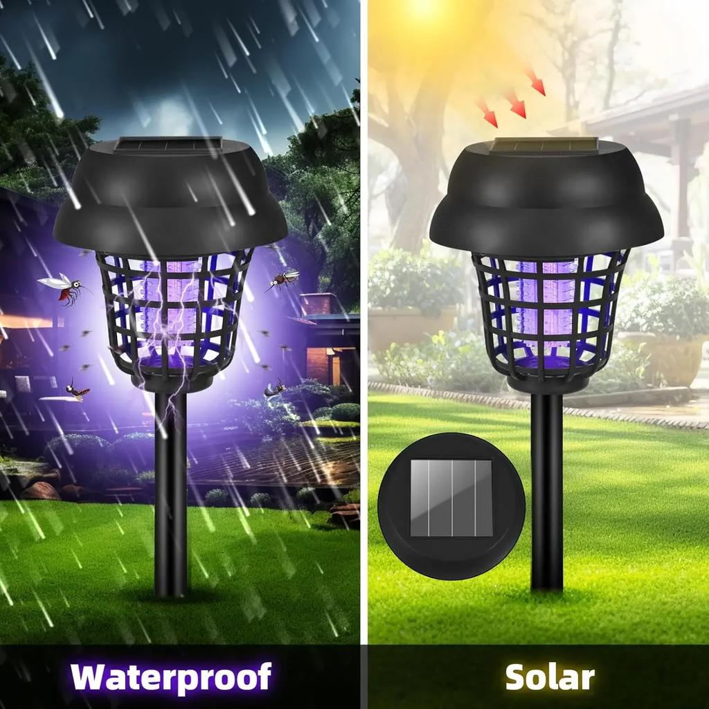 Oudoor Solar Powered Mosquito Killer Lamp Portable Radiationless Mosquito Repellent Mute Insect Trap Mosquitoe Eliminator