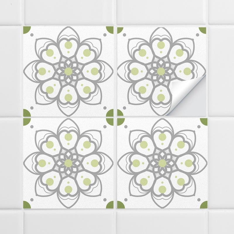 10pcs Retro Self Adhesive Wall Sticker Kitchen Tile Sticker 15*15cm