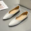 2024 New Arrival Spring Autumn Pointed Toe Comfortable Casual Retro Elegant Women's Shoes Shallow Mouth Breathable Flat Shoes