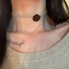 Fuzzy Flower Choker Necklace, Lazy Warm Autumn Winter Warm Tone Clavicle Neck Jewelry
