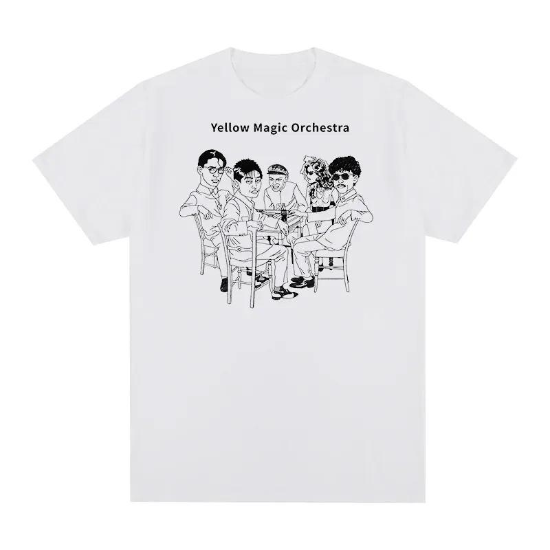 

Yellow Magic Orchestra YMO Retro Line Art T-Shirt Japanese Synth Pop Pioneer White Unisex Oversized Vintage Casual T-shirt 4XL