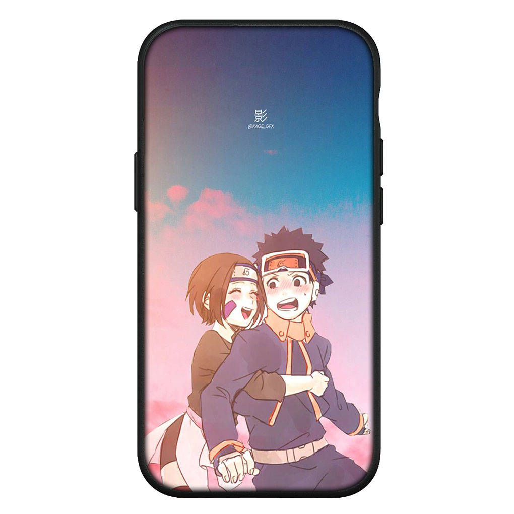For iPhone 16 15 X XR Samsung Galaxy S24 S23 Plus Xiaomi Redmi Note 13 12 11 Pro Max 9 10 14 OPPO Huawei Cover Obito and Rin Naruto Uchiha Phone Case