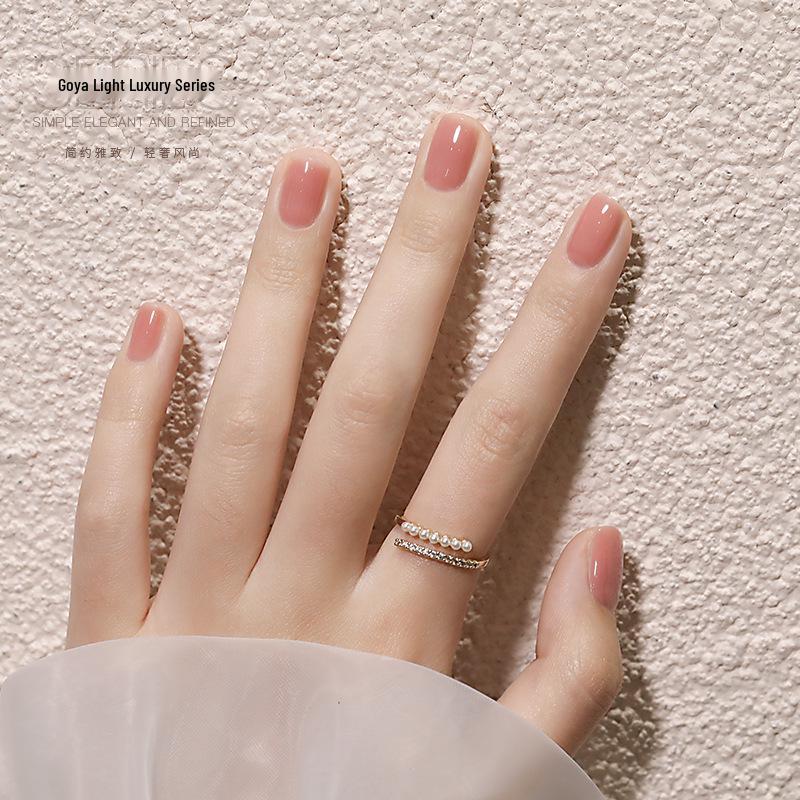 Gaoy Transparent Nude Jelly Gel Nail Polish 2025 - New Translucent Nude Color for Professional Use