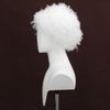 White Fluffy Small Curled Short Hair Synthetic Wig | Grandpa White Hair Clown Figure Cos Special