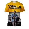 Summer Latest Fashion Cool Casual  Printed T-shirt Personalized Racing Hip Hop Round Neck Comfortable Short Sleeve