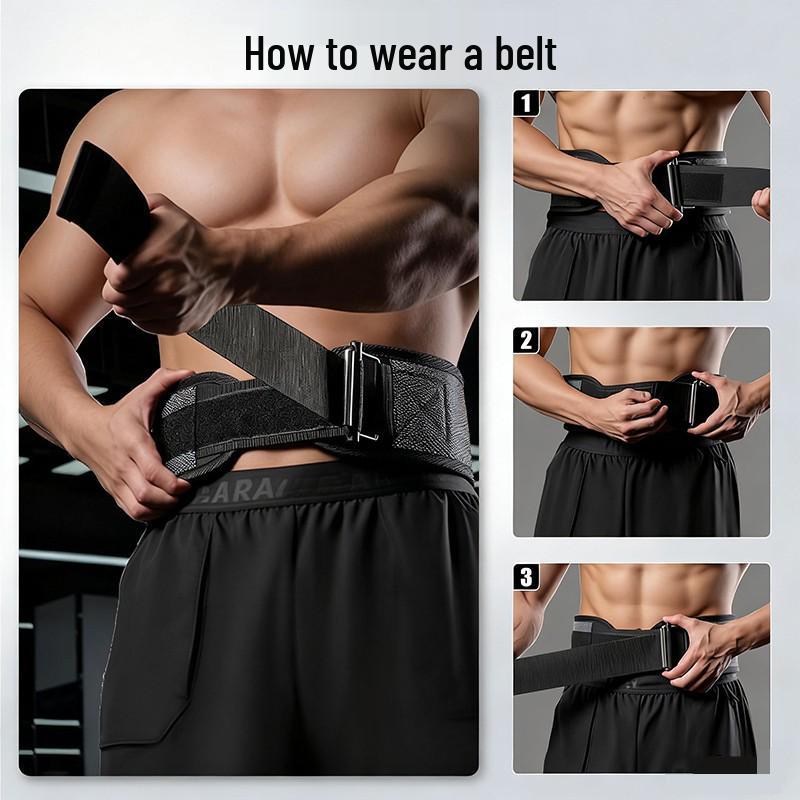 Professional Weightlifting Belt for Men & Women - Comfortable Waist & Back Support for Squats, Deadlifts, and Powerlifting Training