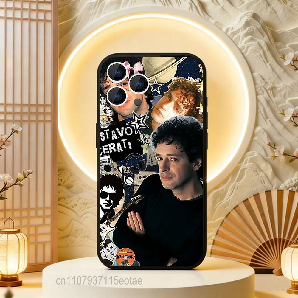 Singer Gustavo C-Cerati S-Soda-S Phone Case For iPhone 17,16,15,14,13,12,11,Pro,Max,Plus,E,Air,Mini Protective Black Cover iPhone16e