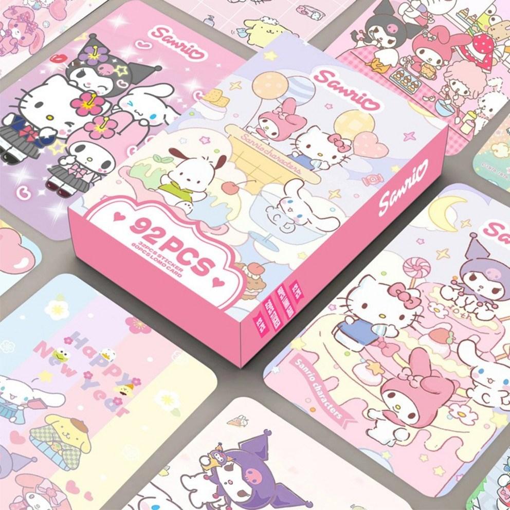 

Sanrio Photocard Goods LOMO Illustration Photocard 60pcs + Mini Sticker 32pcs, Party ver.2, 1ea