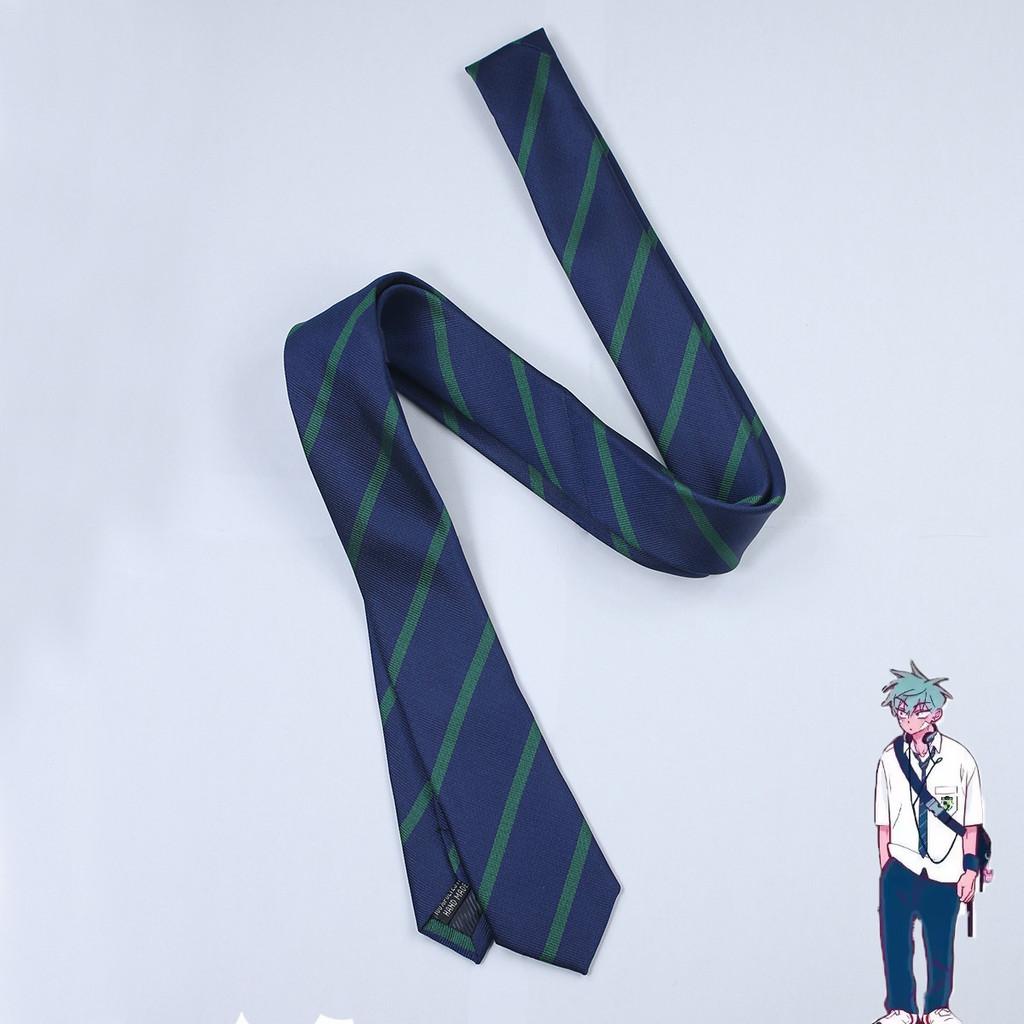 

Сценический галстук для косплея инопланетянина, полиэстеровый полосатый аниме-аксессуар для взрослых для ролевых игр