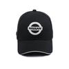 Mode Männer Frauen Auto LOGO Baseballkappe Auto Sonnenhut Auto Styling Für Nissan Nismo juke leaf micra k12 note patrol qashqai j11 j10 tiida versa xtrail
