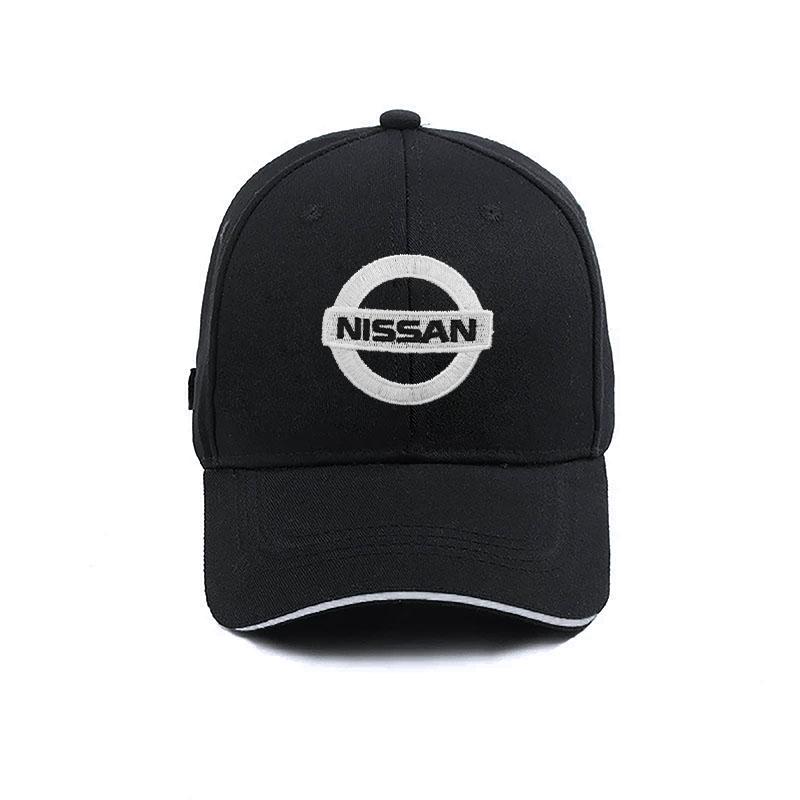 Mode Männer Frauen Auto LOGO Baseballkappe Auto Sonnenhut Auto Styling Für Nissan Nismo juke leaf micra k12 note patrol qashqai j11 j10 tiida versa xtrail