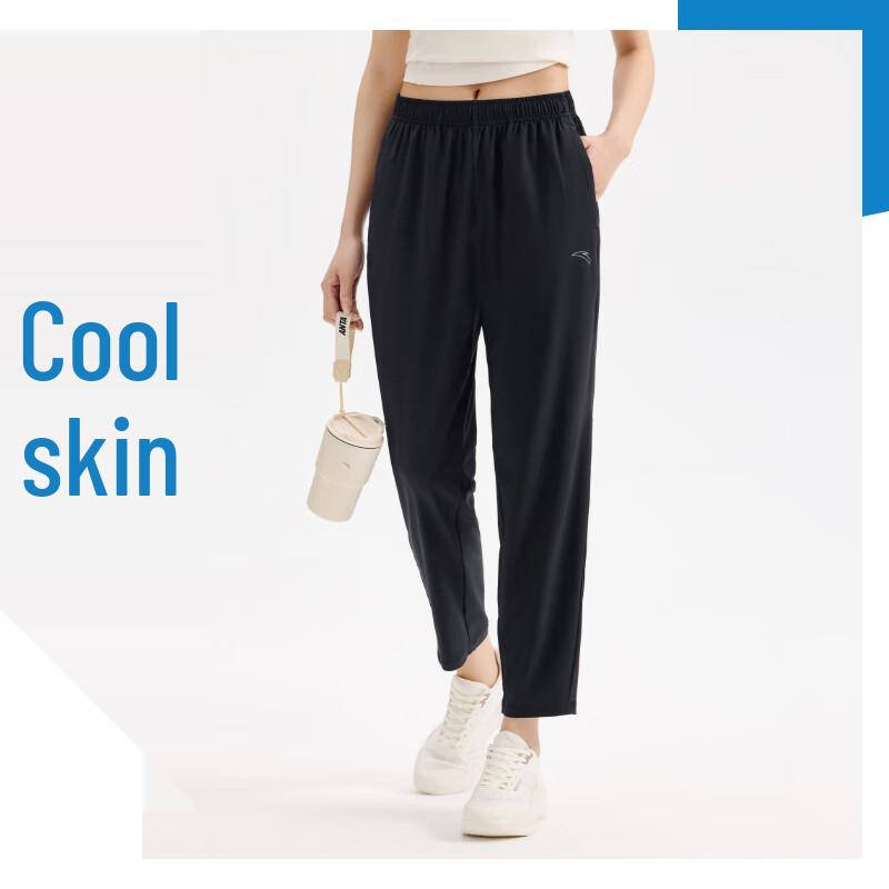 Anta Women's Summer Quick-Dry Straight-Leg Cropped Training Pants