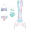 Girls Swimming Mermaid Tail Mermaid Costume Dress Cosplay Children Christmas Birthday Gift Fantasy Swimsuit Can Add Monofin Fin