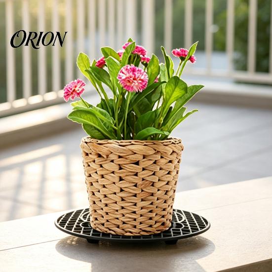 Durable Plant Risers 6Pcs Pot Risers, 8 Inch Round Plastic Bases Elevator Stands, Feet for Indoor Outdoor Flower Pots Lifters