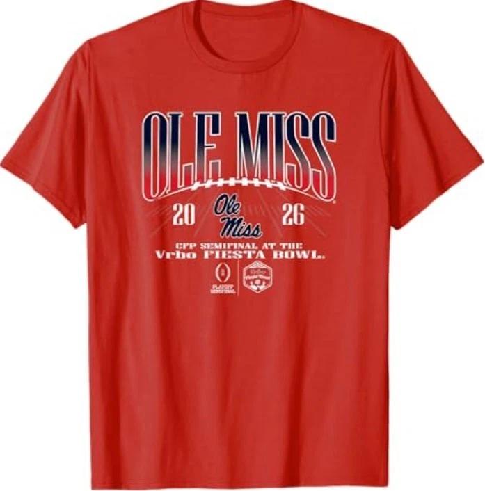 Mississippi Ole Miss Rebels Fiesta Bowl CFP Semifinal 2026 T-Shirt
