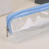 Transparente Bleistifttasche, tragbare Reißverschlusstasche, multifunktionale Kosmetiktasche, Make-up-Werkzeug, Schreibwaren-Organizer, Büro, Schulbedarf