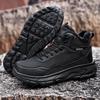 Winter cotton shoes, new thick-soled non-slip and wear-resistant outdoor hiking shoes, piled and thickened warm snow boots