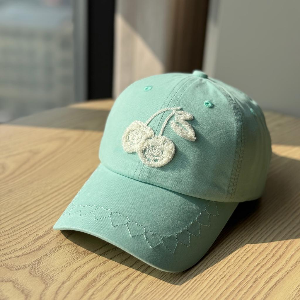 Korean-style Spring-summer Thin New Soft-top Baseball Cap for Women, Embroidered, Trendy Couple's Sunshade Cap That Makes the Face Look Smaller