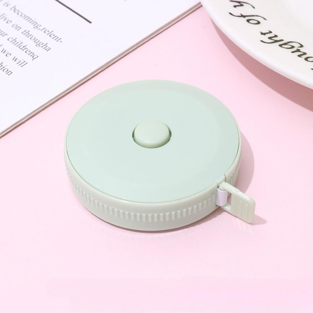 1PC 1.5m Small Tape Measure Portable Student Soft Leather Three Measurement Clothes Automatic Recycling