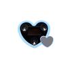 LED neon lights, car triangle windows, solar heart lights, car windows, heart-shaped glowing ambient lights car decoration light