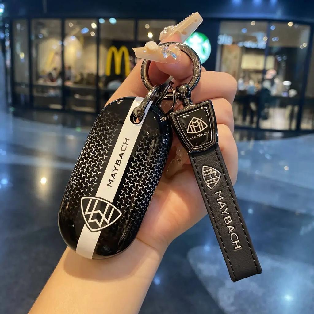 Car Zinc Alloy Key Case Bag Metal Key Shell For Mercedes-Benz AMG C-Class S-Class GLC EQE EQS W223 X254 V297 V295 W206 S206 X206 ff1