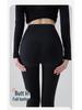 2024 New High-Waist Gray Velvet-Lined Women's Yoga Leggings: Warm Autumn/Winter Wear