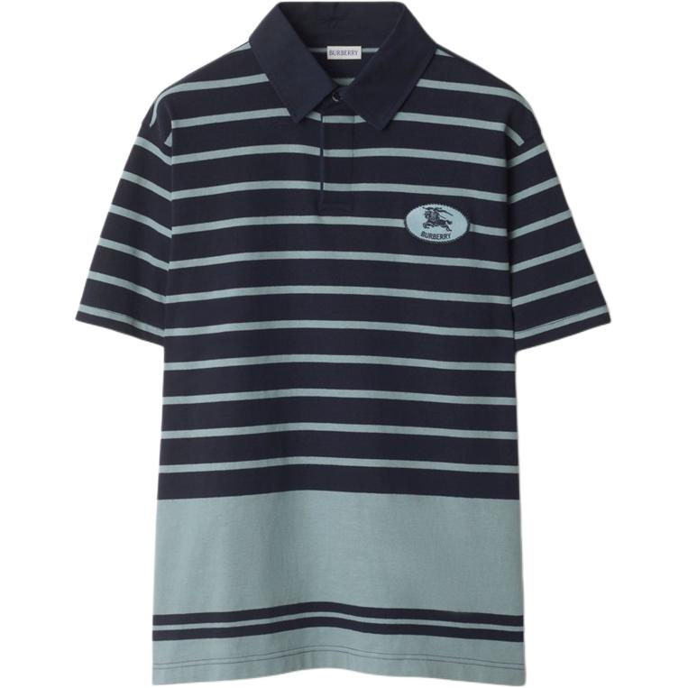 Burberry Striped Cotton Polo Shirt 81105951