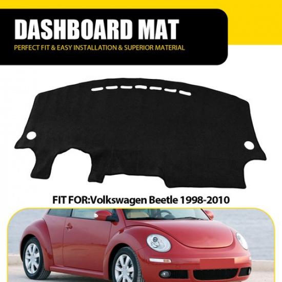 For Volkswagen 1998-2010 Beetle Dashboard Dash Cover Mat Dashmat Black Carpet