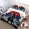 Samurai Art Three-Piece Set Soft Comfortable Duvet Cover Bedding Set Included 1*Duvet Cover & 2*Pillowcases, Gift