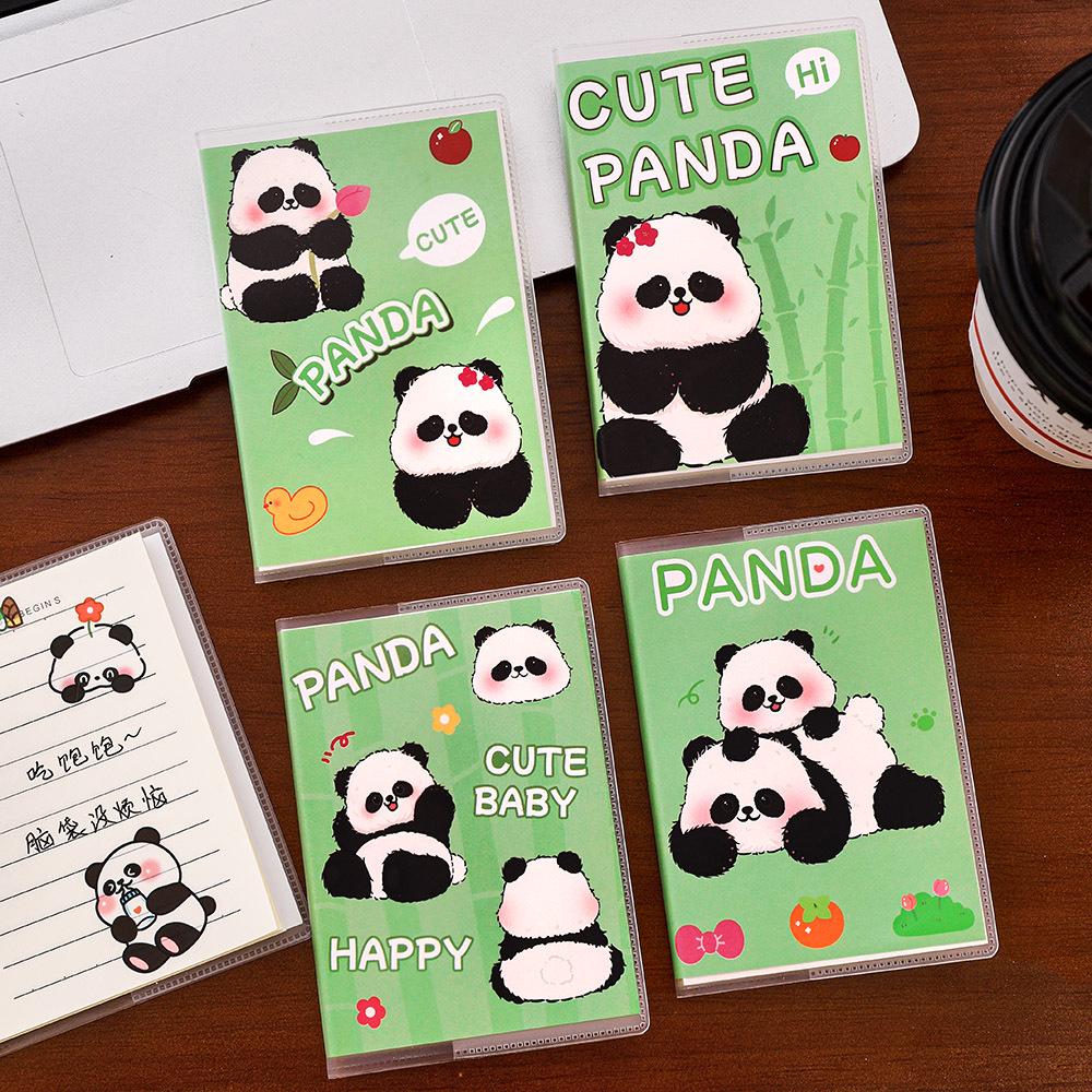 Creative Panda Silicone Notebook: Student Mini Cartoon Portable Diary Planner