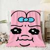 Throw Flannel Fluffy Cute Soft O-Opanchu Blanket Warm Skin-Friendly Bunny Cartoon Throw Usagi For Sofa Bed Office Nap Winter