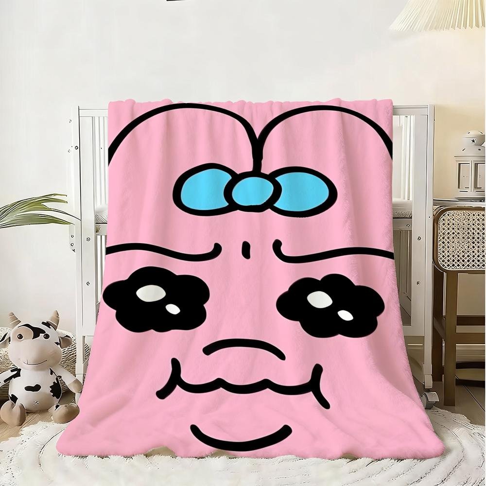 Throw Flannel Fluffy Cute Soft O-Opanchu Blanket Warm Skin-Friendly Bunny Cartoon Throw Usagi For Sofa Bed Office Nap Winter