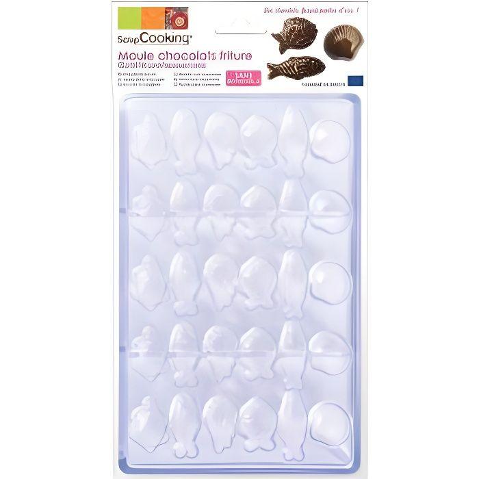 Moule à chocolat - SCRAPCOOKING - Frit - Rigide - Polypropylène - 16 cm