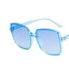 New Gradient Jelly Colored Sunglasses Women's Large Frame Square Rice Nail Sun Glasses Trendy Versatile Glasses UV400 Eyewear