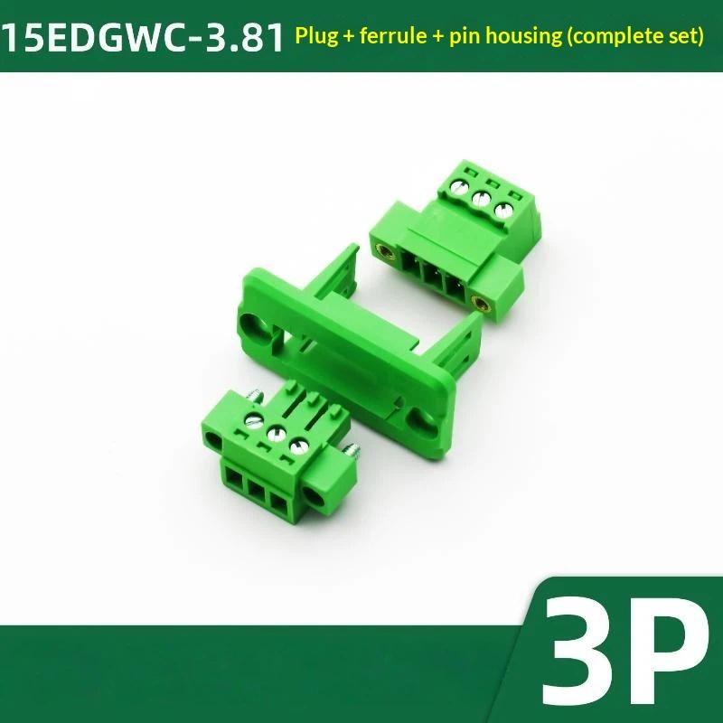 Wanddurchgangspanel-Anschlussklemme 3,81 mm Raster Steckerbares Set für Wohnmobil-Schaltkreis-Upgrade-Reparaturen