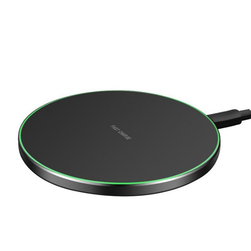 15W runder Qi-Wireless-Charger für Apple & Samsung Handys