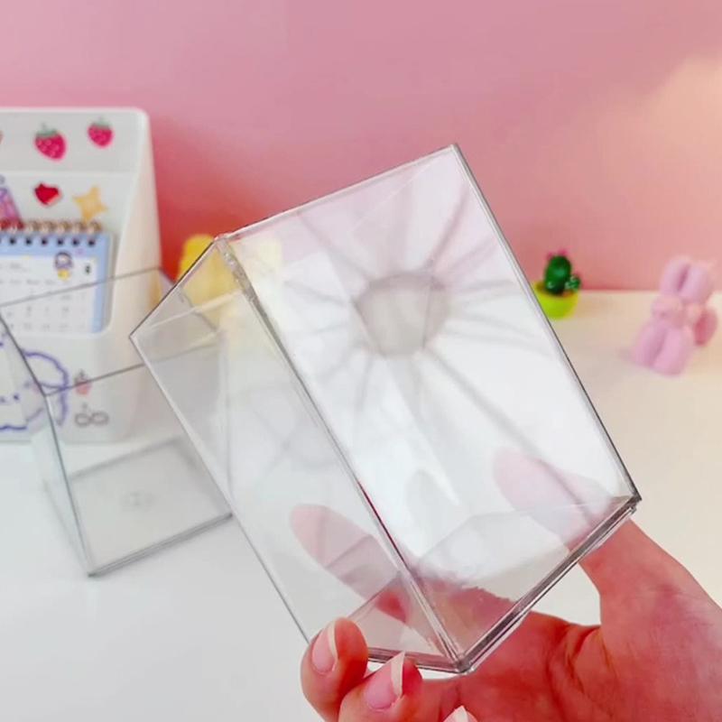 Pen Container Solid Acrylic Multifunctional Desktop Makeup Brush Pencil Holder Container Home Supplies Pen Organizer Pen Pot