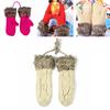 Guantes Cálidos de Dibujos Animados para Mujeres y Niñas Mitones de Invierno Tejidos Lindos Con Confort Acogedor