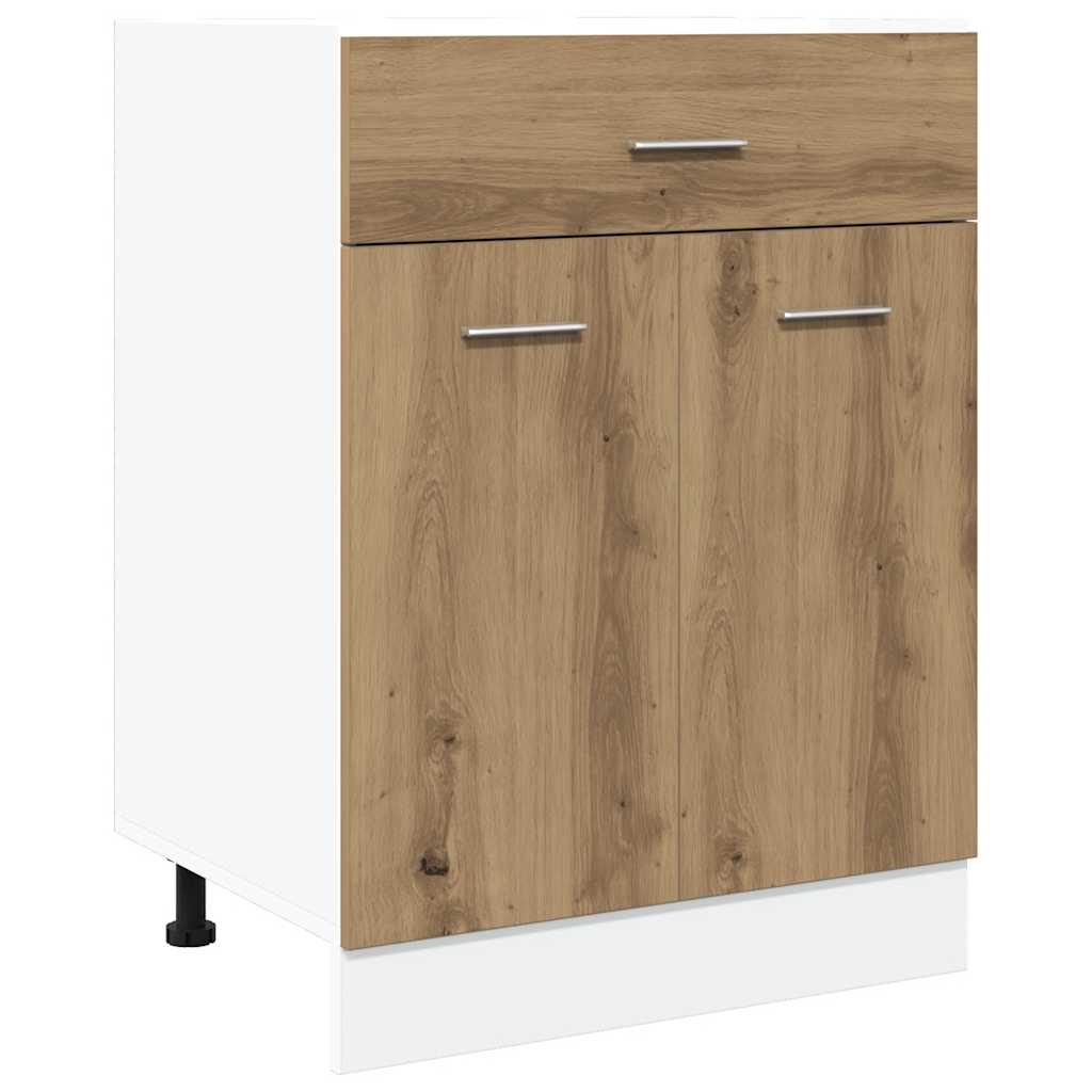 Base Cabinet Lyon Artisan Oak 60x46x81.5 Cm Engineered Wood