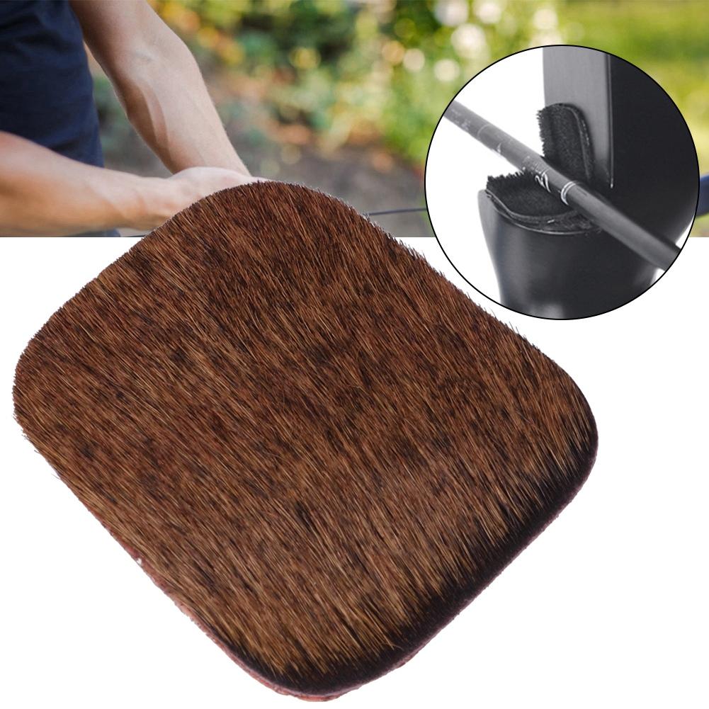 5pcs Archery Arrow Rest Adhesive Silent Bow Stick Plate Cowhide Outdoor Shooting AccessoriesBrown